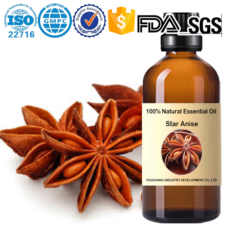 Factory wholesale スターアニス/トウシキミ エッセンシャルオイル Star Anise Essential Oil-Illicium verum 100%Natural OEM Aromatherapy Respiratory Health Digestive Support Personal Care Culinary Use